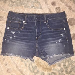 American eagle outfitters distressed jean shorts